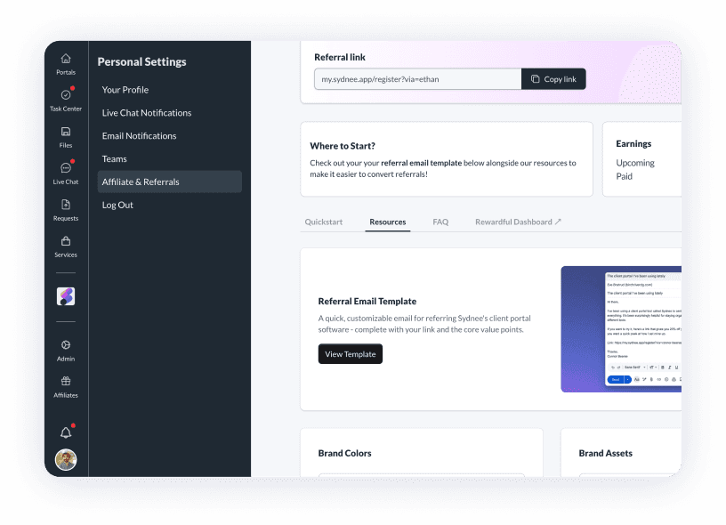 Sydnee affiliate PayPal payout process