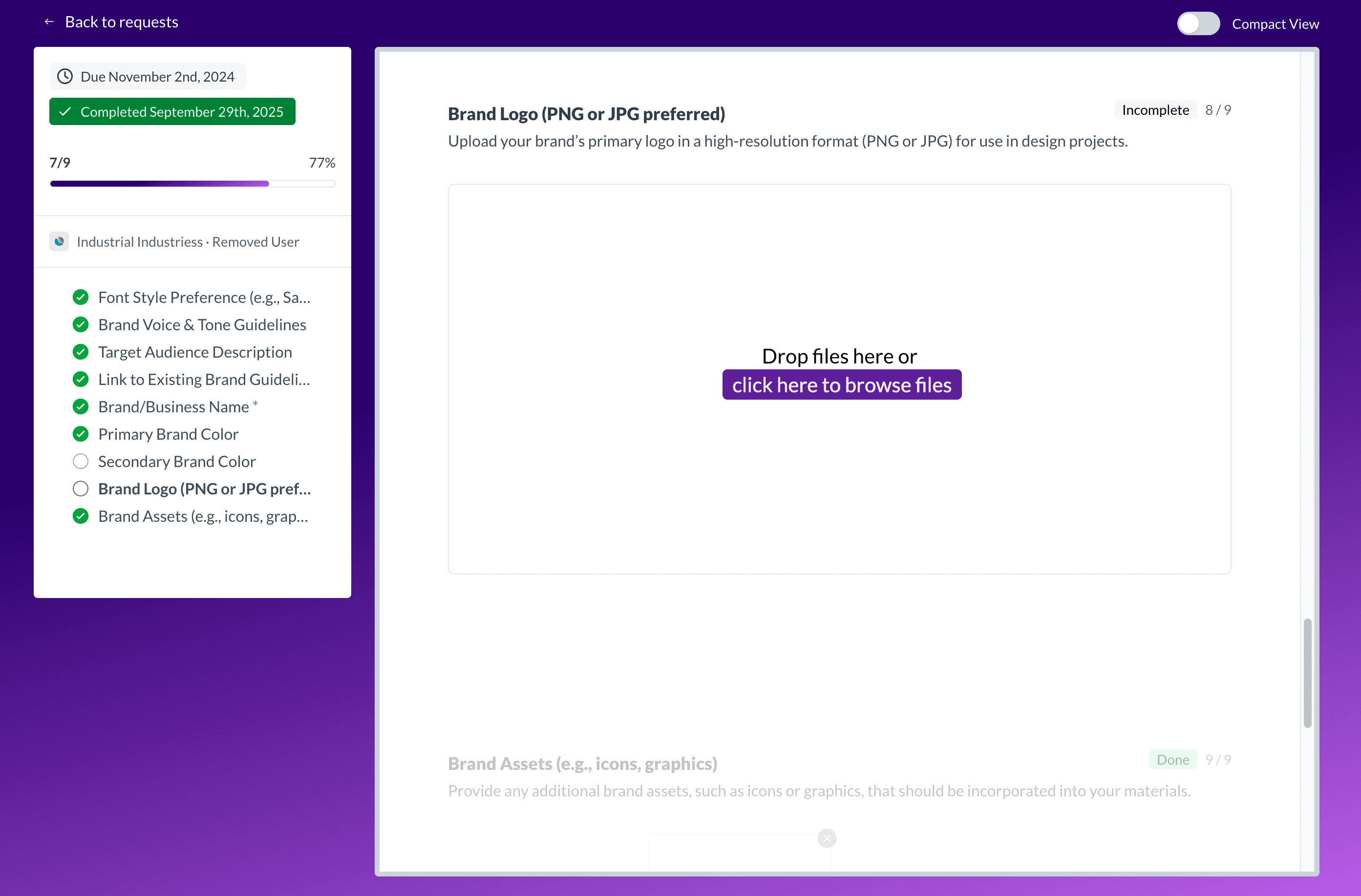 Branded Client Portal Screenshot