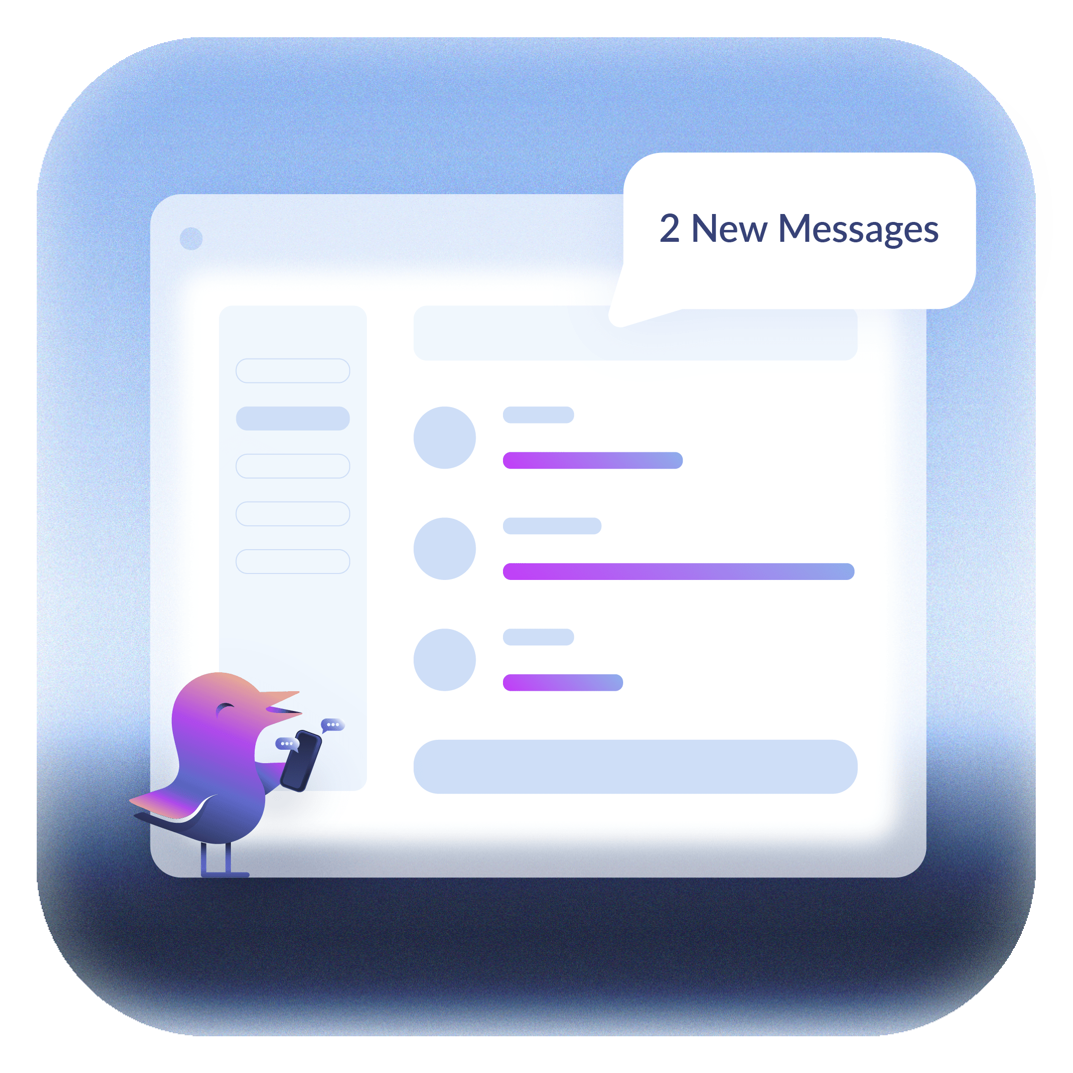 Client live chat alongside a history of recent account activity.